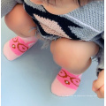 Großhandel Kindersocken Winter 100% Baumwolle niedliche Koralle dicke Fleece Füße Nicht-Schlupfboden Socken Babysocken